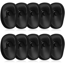 Gatuida 10PCS Hair Dye Earmuffs, Black Plastic Ear Covers for Hair Coloring, Ear Protection for Salon, 3.14 x 1.96 x 0.78 Inch