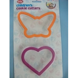 Children,s Home baking, 2 Cookie Cutters, Butterfly and Heart shape. AM4779 HEART BUTT