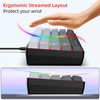 Snpurdiri 60% Wired Gaming Keyboard, 61 Keys RGB Backlit Ultra-Compact