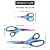 Scissors, Sharp Titanium Blades, Soft Grip Handle, Multi-Purpose Scissors Set