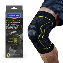 HANSAPLAST Knee Brace (1 Piece) Size S/M, Sports Knee Brace for Knee Protection and Injury Prevention, Adjustable Knee Brace for Daily Use