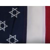AES 3x5 Embroidered Sewn USA Israel American Star David 600D