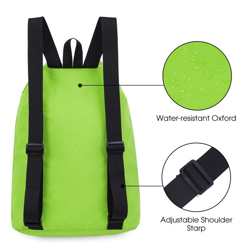 WANDF Swim Bag Mesh Drawstring Backpack Beach Backpack for Swimming,
