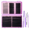 Lash Clusters Kit with Spikes Left and Right 100D Fluffy