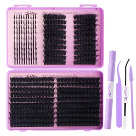 Lash Clusters Kit with Spikes Left and Right 100D Fluffy Volume 120D 150D