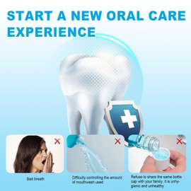 600 mL Automatic Mouthwash Dispenser for Bathroom, Intelligent Magnetic Induction Accurately Dispenses Liquid, Which is Hygienic & Convenient, Protect Dental Health for The Whole Family (Black)