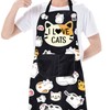 Cat Apron Cat Lovers Apron Cute Cat Apron with Pockets