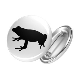 Huuraa Badge Frog Toad Silhouette Gift Pin Size 59 mm Frog Toad Accessory