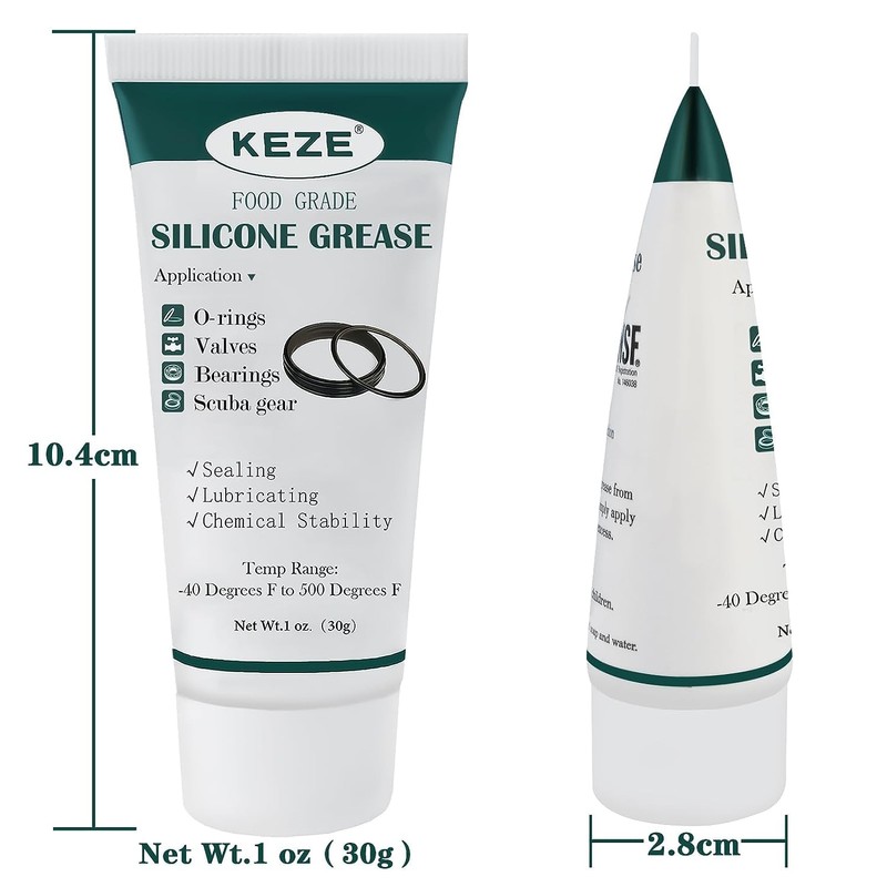 KEZE Food Grade Silicone Grease for Plumber Faucet Pool Lube