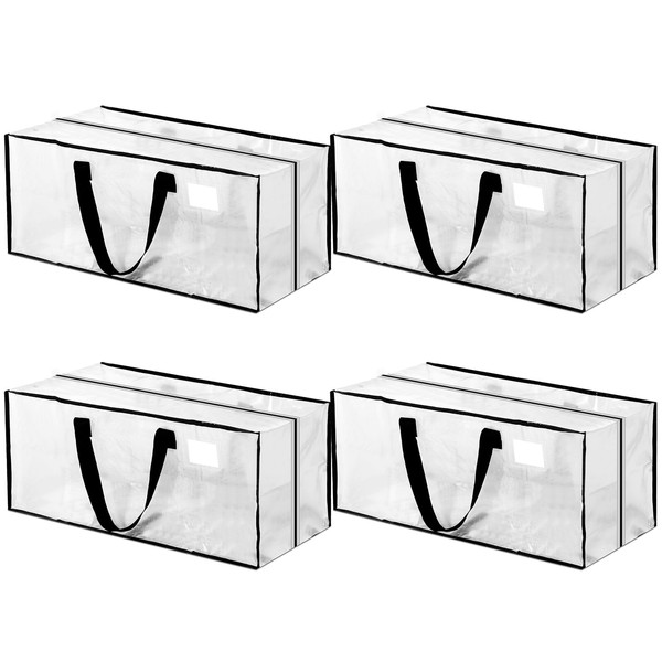 Clysee 4 Pcs 24 Gallon Large Moving Bags with Zipper
