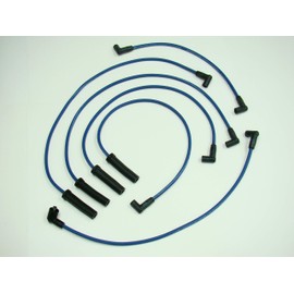 Fairmont Granada Pinto Cougar Ranger Aerostar Bronco II LTD Mustang Capri 2.3L 77-90 Blue Platinum Class Spark Plug Wire Set 98923C