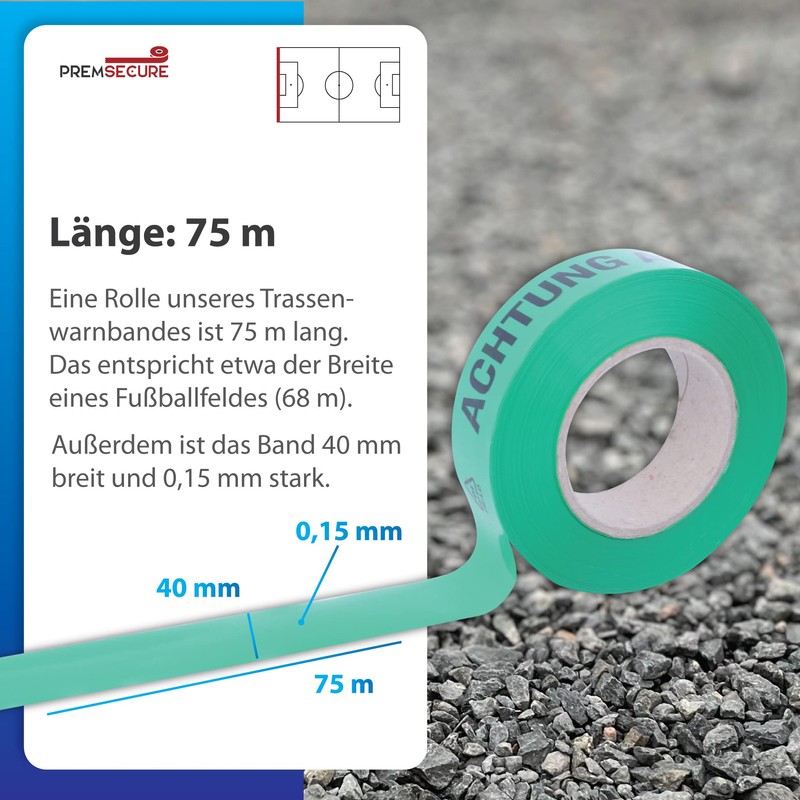 PremSecure Path Warning Tape Wastewater Pipe Warning Tape Waste Water
