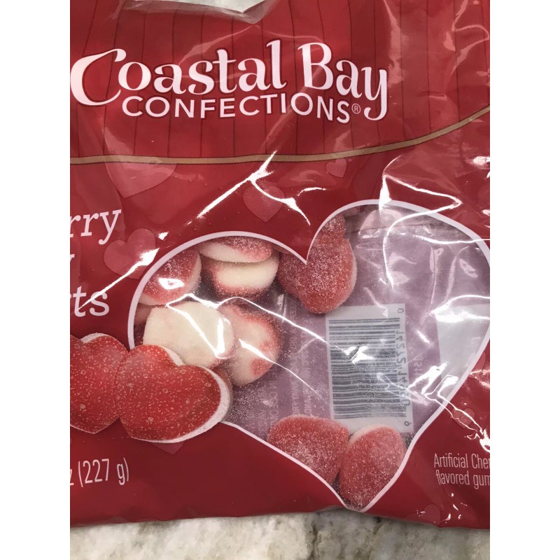 Jelly Belly Coastal Bay Connections Cherry Jelly Hearts 8oz/227gm