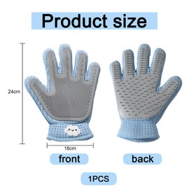 1 Pcs 2 in 1 Pet Hair Removal Glove Cat Grooming Glove, Pet Grooming Gloves Dog Hair Removal Mitt, Cat and Dog Universal Bathing Massage Comb Supplies
