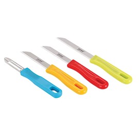 RENA 4 pcs Knife Set - 3 Kitchen Knives and 1 peeler Set