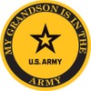 My Grandson is in the Army Star Decal Sticker