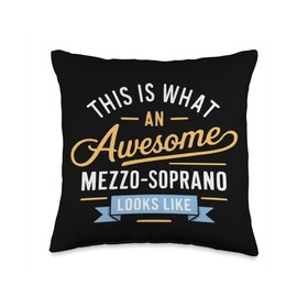 Mezzo Soprano Singer Vocal Vocalist Voice Singing Choir Throw Pillow