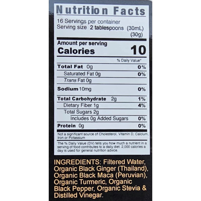 Livingston Natural Herbal Labs Organic BLACK GINGER With BLACK MACA