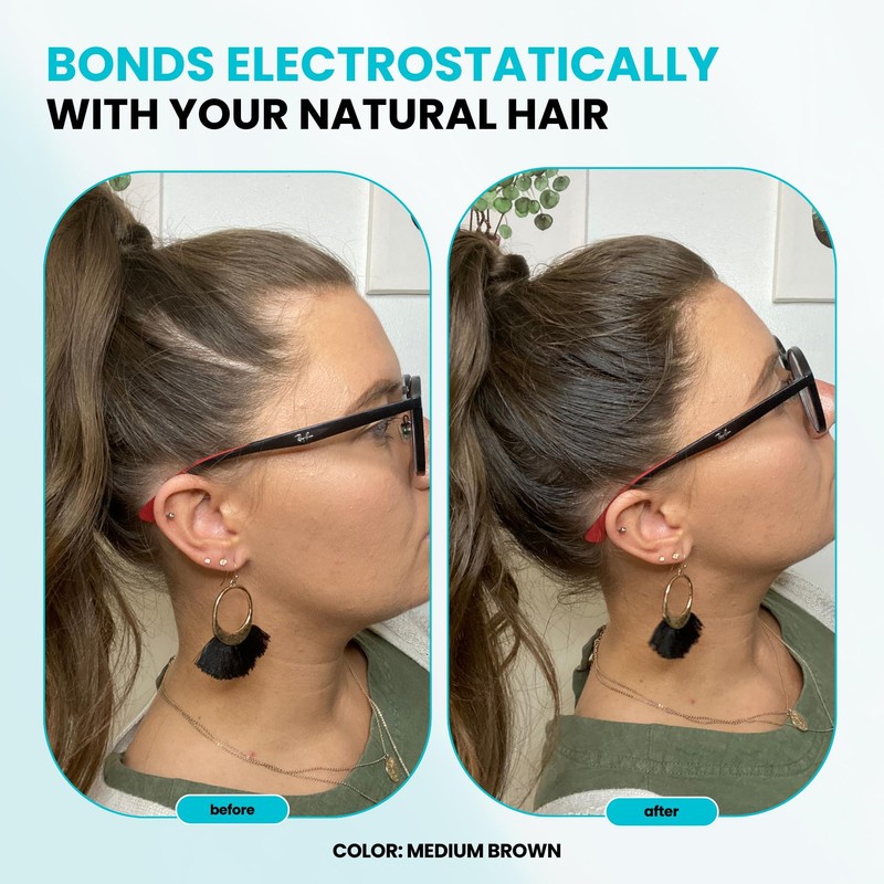 SureThik Hair Thickening Fibers (30g, Grey) - Lightweight Volume Maximizer