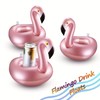 XILE ARK Inflatable Flamingo Drink Holders, 12 Pack, Pink Pool