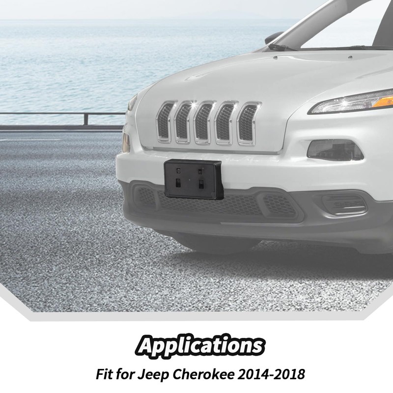 JeCar Front License Plate Bracket Frame Fit for Jeep Cherokee