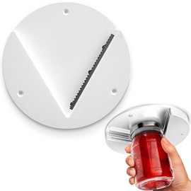 Under Cabinet Jar Opener, 7inch Under Lid & Bottle Opener Jar Opener Premium Lid Gripper and Can Opener for Multi-Sized Jars, Bottles and Containers, Great for Seniors Weak ands or Arthritic Hands