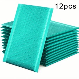TEAL 12 pk POLY BUBBLE MAILERS SHIPPING MAILER PADDED BAGS ENVELOPES COLOR