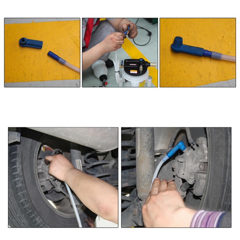 Veemoon 16pcs Brake Fluid Connector Blue Accessories Car Kit Car