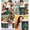 DolliBu Alien Large Gift Bags with Tissue Paper, 12 Pc