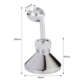 Handheld Shower Head Holder Omni Directional Copper 360 Degree Adjustable Chrome Wall Bracket for Shower Head