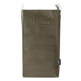 Deeablo New York - Sustainable Reusable Indoor Recycling Bin for Kitchen, Multipurpose Recycle Bin, Large Recycling Bins for Home, Washable Paper Bag for Recycling (Olive)