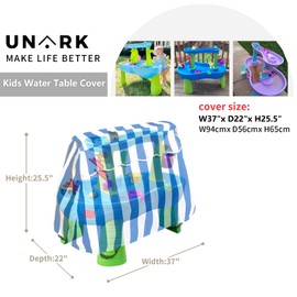UNARK Water Table Cover Toddler Outdoor Toys for Toddlers 1-3, Toddler Outdoor Toys Step 2 Water Table Cover, Water Table Cover for Step 2 Water Table Accessories (Cover Only)