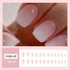 Pink Ombre Press on Nails Short Square Fake Nails with