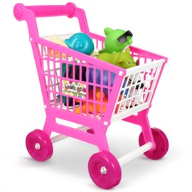 jojofuny Juguete Educativo Carrito De Compras Día De Compras Carrito De Supermercado Supermercado Juego De Simulación Carrito De Compras Para Niños Niños Niños Pequeños Desarrollo Del