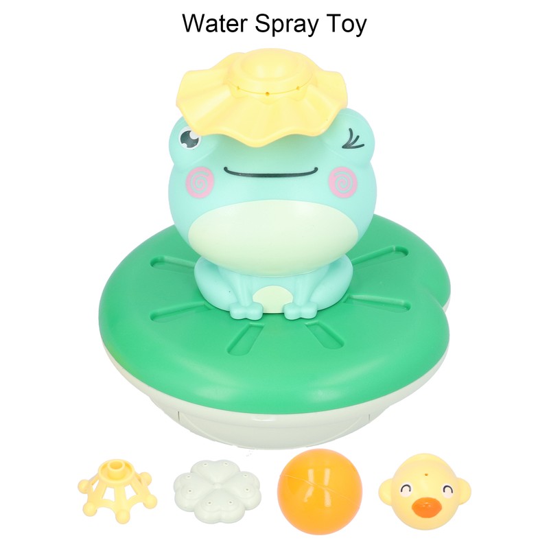 Electric Water Spray Toy Frog Bathtub Floating Water Sprinkler Shower