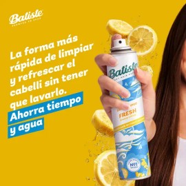 Batiste Shampoo en Seco Fresh 200 ml. Refresca el Pelo Sin Usar Agua, Absorbe el Exceso de Grasa de la Raíz, Brinda Volumen y Textura, Neutraliza...  