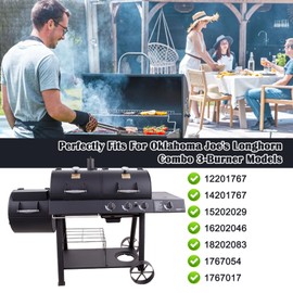 Hiorucet Heat Deflector Plate Replacement for Oklahoma Joes Longhorn Combo Grill Parts, Oklahoma Joe’s 15202029, 1767054, 1767017 Heat Tent Shield, Heat Baffle for Oklahoma Joe Smoker Accessories.