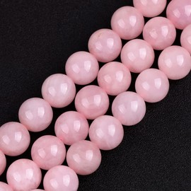 GEM-inside Rose Quartz Gemstone Loose Beads 16mm Round Crystal Energy Stone Healing Power Beads for Jewelry Making 15"