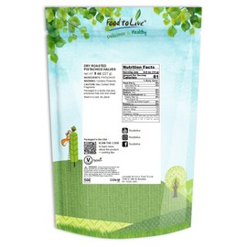 Dry Roasted Pistachio Halves, 8 Ounces – Unsalted. No Shell. Keto and Paleo Friendly Snack. Great for Salads, Cooking, Baking. Packed with Protein, Fiber, Healthy Fats. Kosher. Vegan. Nuts in Bulk.