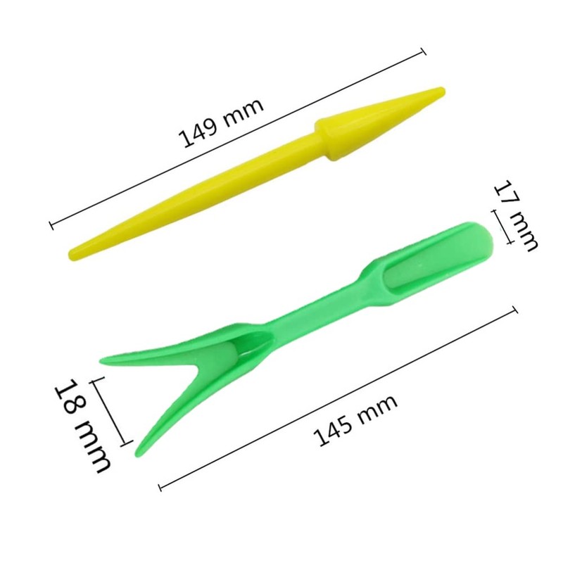 (2pcs/Set) Garden Plastic Seeds Widger Seedlings Dibber Sowing Tools Transplanting