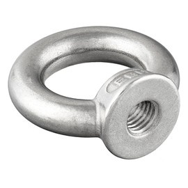 Ring Nuts Similar to DIN 582, Cast and Polished, Rustproof Stainless Steel A2/V2A, Eye Nut (M8, Pack of 10)
