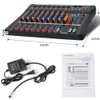 DNYSYSJ 8 Channels Sound Mixing Console Live Studio Audio Mixer
