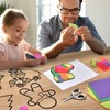 QIURUYUE Pack of 12 Christmas Crafts, Children's Maple Leaf Craft