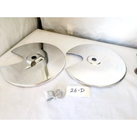 Custom Cycle Accessories Harley Davidson Chrome Brake Rotor Cover Set