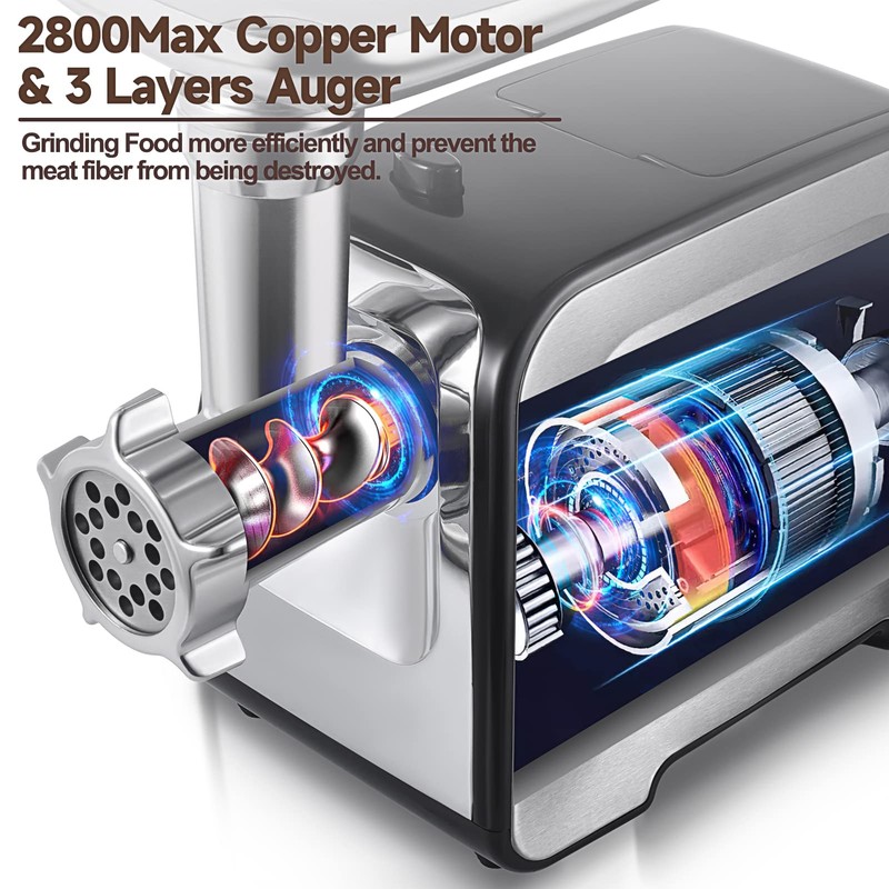 ALTRA LIFE Meat Grinder, Sausage Stuffer, [2800W Max] Electric Meat
