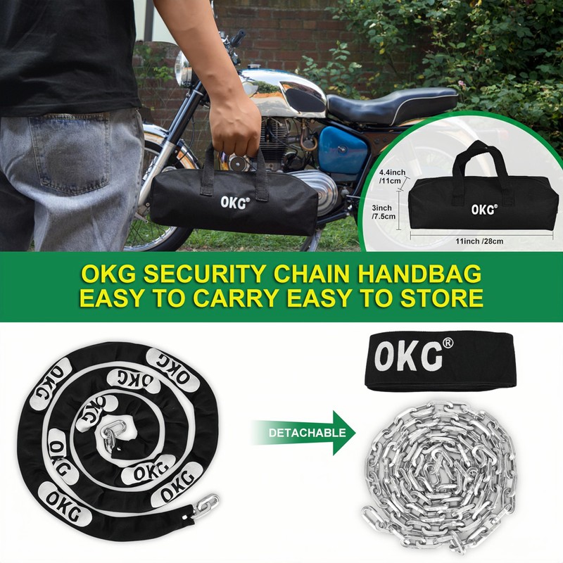 OKG Heavy Duty Security Chain - 10 Foot x 5/16”