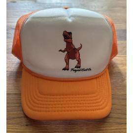 Frayed Knot Co. Orange Dinosaur Youth Hat