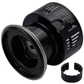 HEIGHTEN Reel Spool Deep Groove Yumeya S-20 Type C3000 Replacement Spool for Stella/Twin Power/Vanquish/Vanford/Stradic/Exsense/Sephia/Complex (Black & Silver) (53)