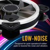 EZDIY-FAB New Dual Ring 120mm RGB LED Case Fans, 5V