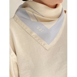 OAR Classic Twill Silk Scarf [Airy Blue]